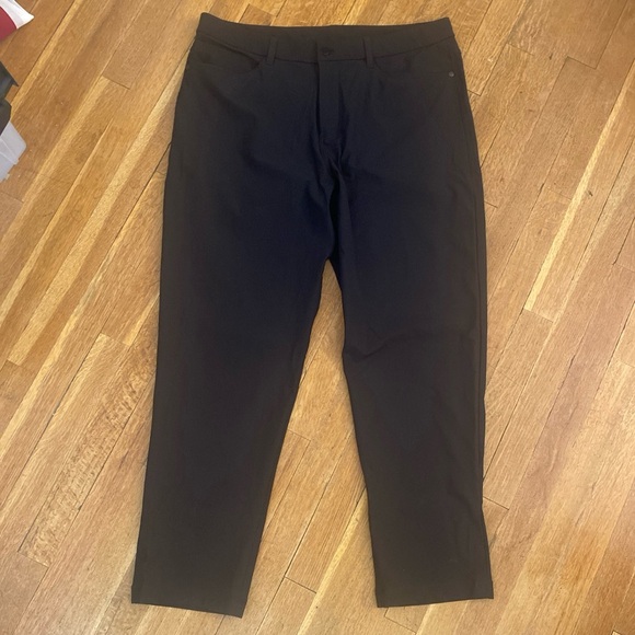 Lululemon ABC Classic Fit Pants Mens 36 x 29 Black 5 Pocket Stretch Golf LM5AXSS - Picture 1 of 12